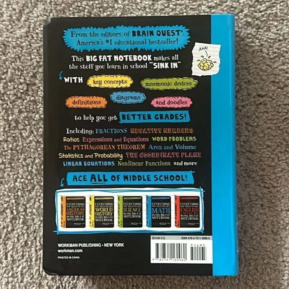 “Everything You Need to Ace Math In One Big Fat Notebook” - Picture 4 of 5